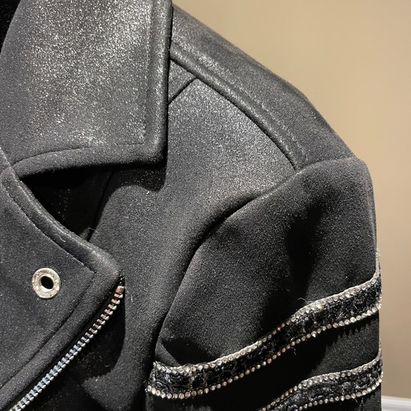 Frank Lyman Faux Leather Moto Style Jacket - Picture 10 of 13